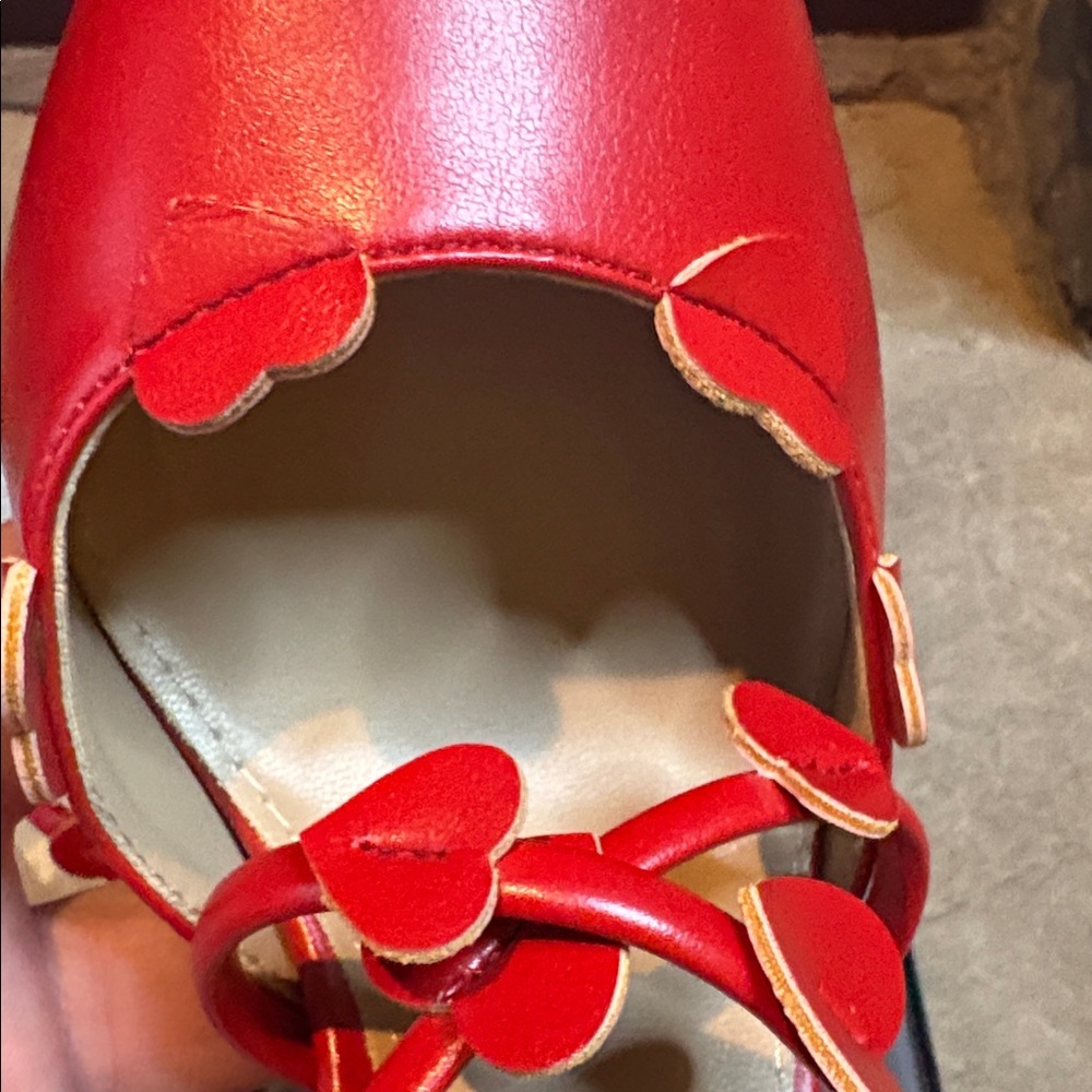 New York & Company Red Heart Lace Up Size 8 NIB - Picture 9 of 10